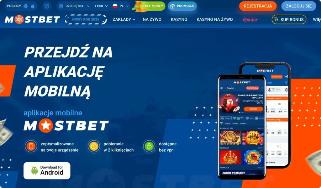 Aplikacja mobilna kasyna Mostbet